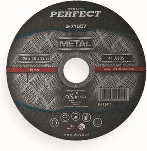 Cutting disc for steel and stainless steel 150 × 1.5 × 22.23 mm STALCO
