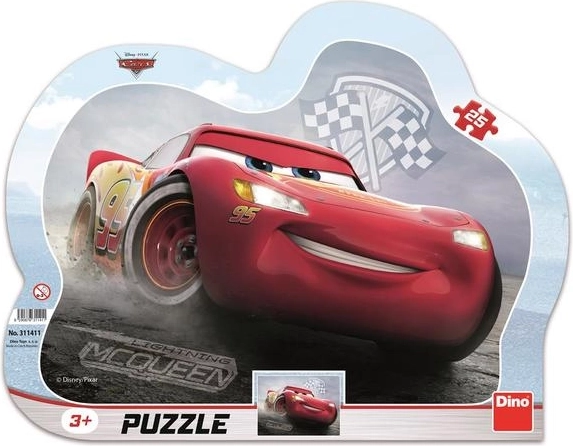 Dino dėlionė Cars 3: Žaibas Makvynas – 25 detalės