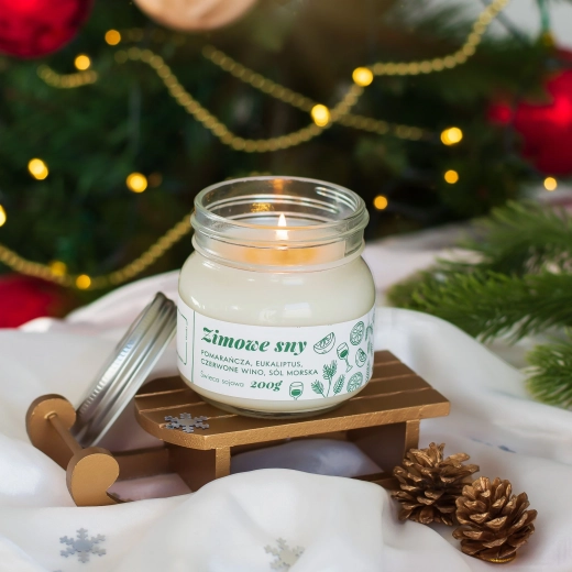 Premium scented candle - Winter Dreams / Polish product
