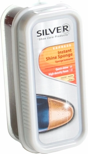 Silver Classic neutral shoe polishing sponge