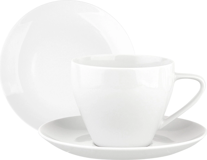 MariaPaula Moderna white coffee set 18-piece (for 6 people)