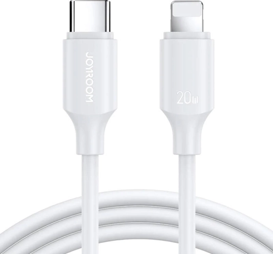 Joyroom USB-C to Lightning cable 20 W, 1 m (white)