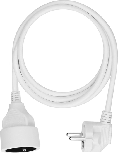 Solight ilginamasis laidas su vienu lizdu, 1,5 m, baltas
