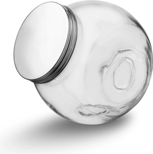 Glass jar with stainless steel lid 0.5 l