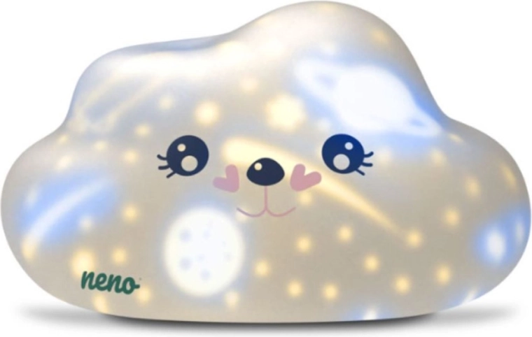 Neno Cosmo silicone LED night light in the shape of a cloud with star projection