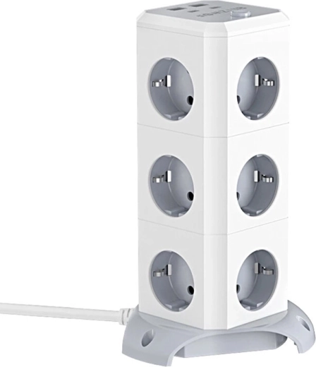 BlitzWolf BW-EC3 Vertical Power Strip with 12 Outlets and USB
