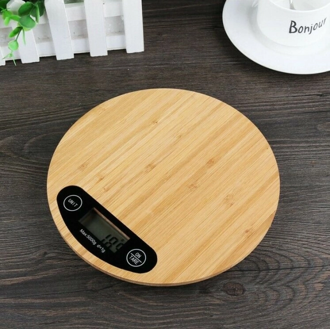 Electronic Kitchen Scale from Bamboo 5 kg