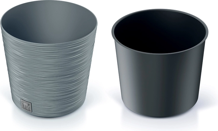 Gėlių vazonas Furu Round 25 cm, betono spalvos