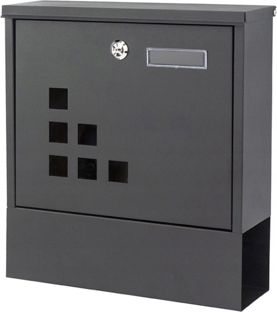 Pašto dėžutė su laikraščių laikikliu