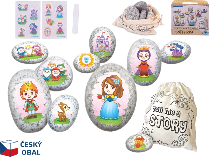 Creative Snow White Pebble Set – Story Stones for Kids