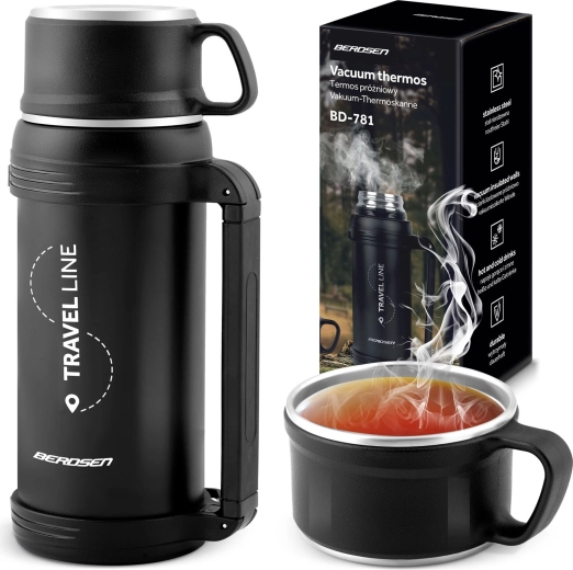 Vakuuminis termosas 1,5 l su rankena BERDSEN