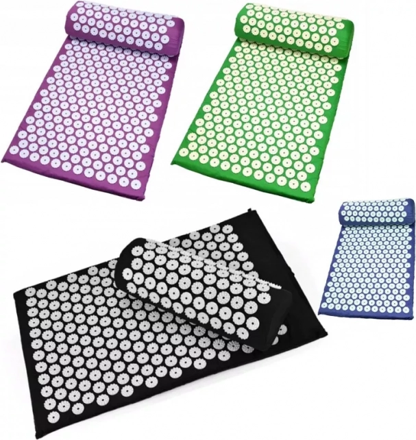 Akupresūros kilimėlis su pagalvėle – Mėlyna