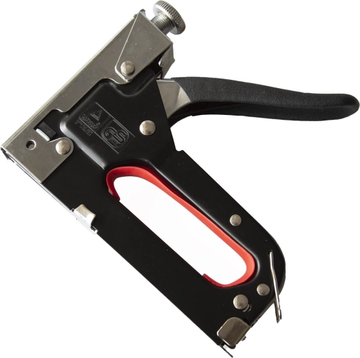 Manual stapler with safety lock 4–14 mm