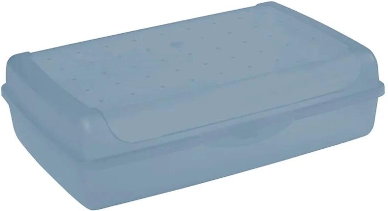 Luca click box maxi laikymo dėžė su dangčiu 3,7 l mėlyna 30 × 20 × 8,5 cm