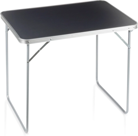 Vilde folding camping table, graphite, 80 × 60 × 70 cm