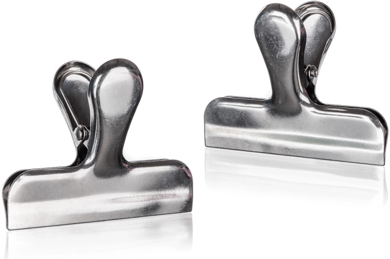 AKCENT Stainless Steel Bag Clips, 2 pcs