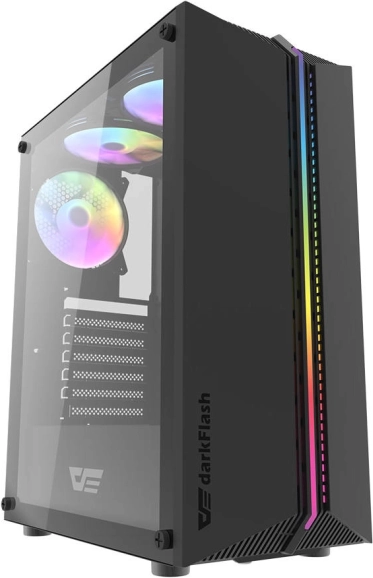 DarkFlash DK151 ARGB PC Case with 3 Fans (Black)