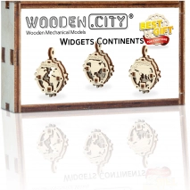 Wooden 3D Puzzle - Continents