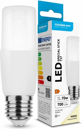 LED lemputė Modee Lighting Special Stick T37 7,9 W E27, neutrali balta, 700 lm