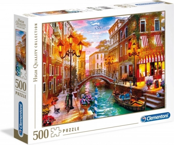 Dėlionė 500 detalių CLEMENTONI High Quality – saulėlydis virš Venecijos