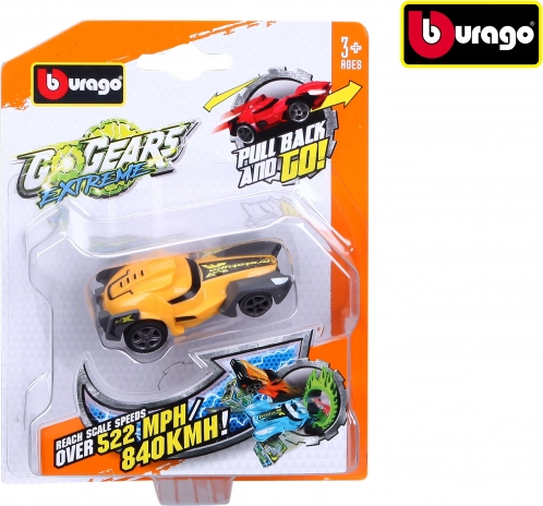 Bburago GoGears Extreme – automobilis Loop trasų rinkiniui, blisteris, modelių miksas