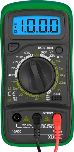 Professional digital multimeter XL830L green