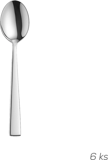 Plain Stainless Steel Teaspoons 6 pcs