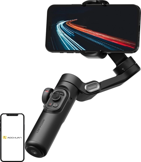 AOCHUAN Smart XE 3 ašių stabilizatorius išmaniajam telefonui juodas