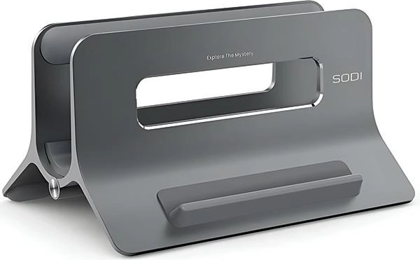 Gravitational vertical stand for MacBook and laptops Sodi, gray