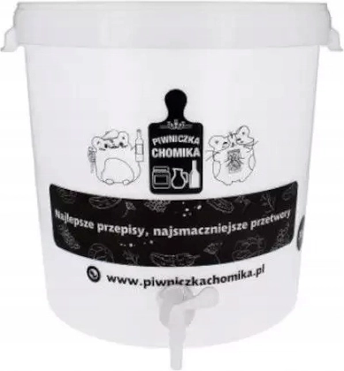 Fermentacijos kibiras 30 l su dangčiu ir čiaupeliu