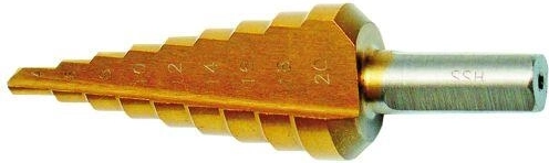 Step Drill Bit HSS 5–35 mm with TiN Coating FESTA