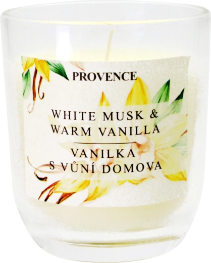 Scented candle in a glass jar Provence vanilla - 1 piece