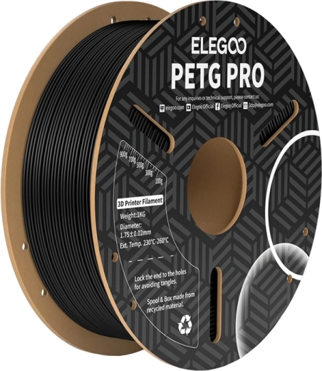 ELEGOO PETG Pro Black Filament 1.75 mm 1 kg