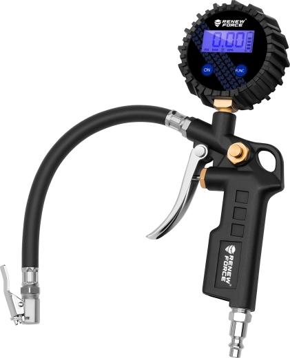 Renew Force digital tire inflator gun with pressure gauge bw-e02