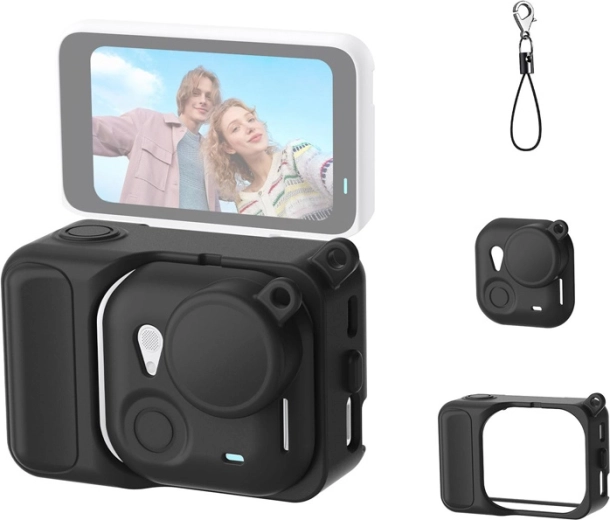 Puluz silikoninis apsauginis dėklas Insta360 GO Ultra (juodas)