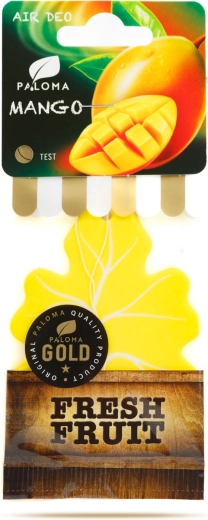 Pakabinamas automobilio oro gaiviklis „Paloma Gold Fresh Fruit Mango“