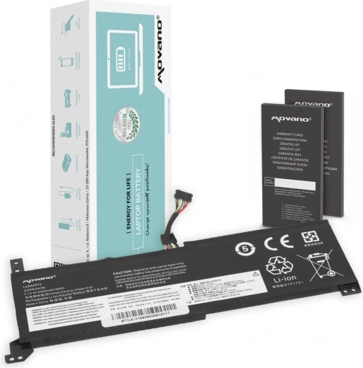 Movano Battery for Lenovo V14/V15/V17 G2 (L20M2PF0, L20C2PF0, L20L2PF0) 4650 mAh 36 Wh