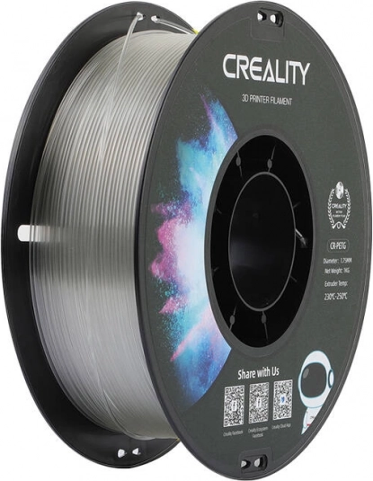 PETG filamentas Creality 1,75 mm skaidrus