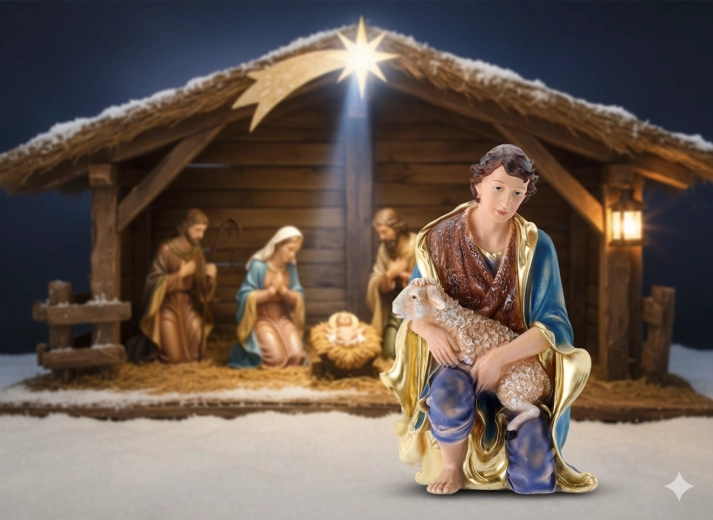 Nativity shepherd figurine 60 cm