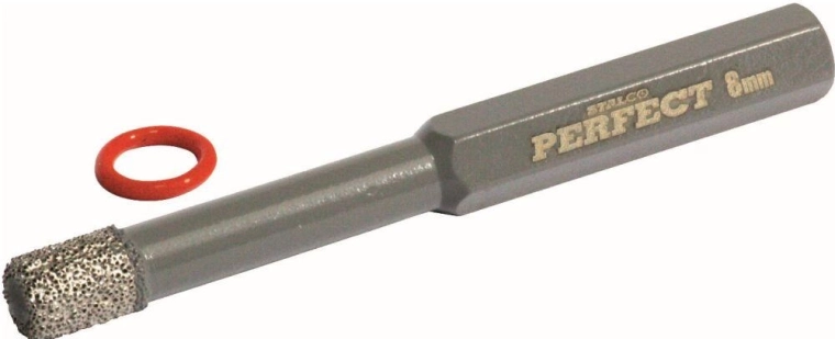 Diamond tile drill bit 10 mm with hex shank STALCO