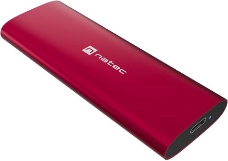 Natec Rhino M.2 NVMe Lite external aluminum enclosure for SSD, ruby red