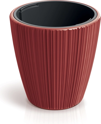 ORO flower pot with removable insert 19.9 cm, retro red