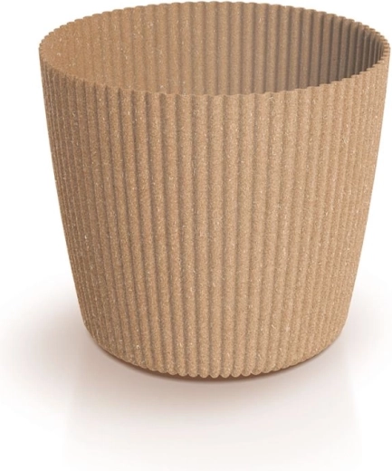 Milly Round Eco Wood Flower Pot 12.9 cm naturo