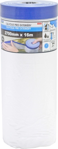 Exterior masking tape with covering film 270 × 1600 cm, self-adhesive