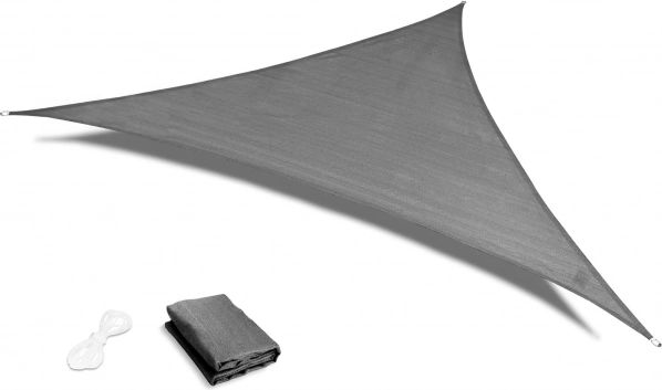Waterproof shade sail triangle 3 × 3 × 3 m – gray ModernHome