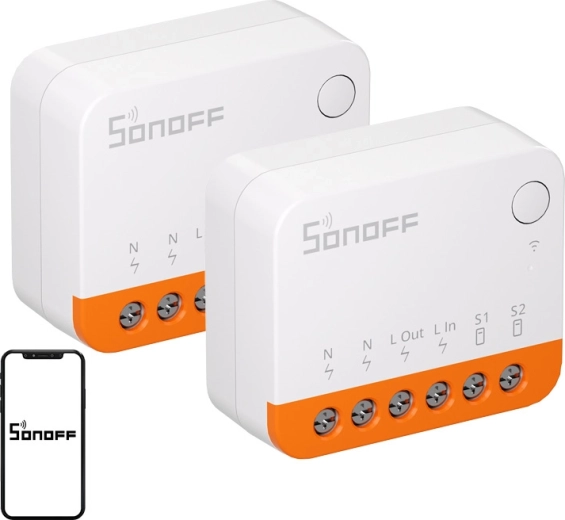 Sonoff MINIR4 Extreme smart Wi‑Fi switch (2 pcs)