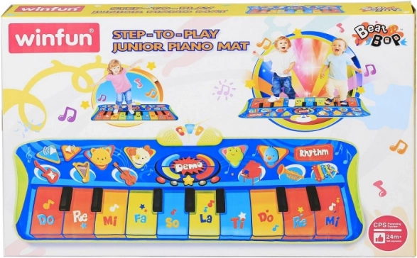 Įrašanti šokių kilimėlis Winfun – muzikinis klavišų kilimėlis vaikams