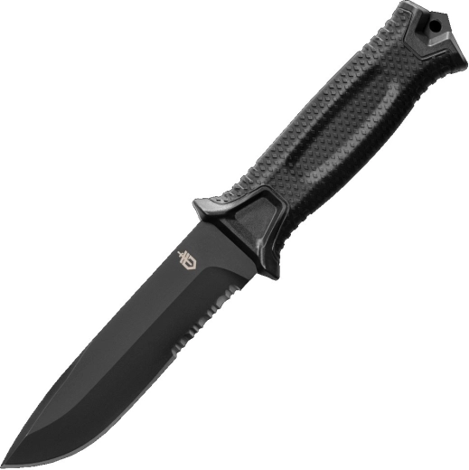 Gerber StrongArm black outdoor knife with serrated edge 12.7 cm