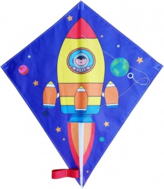 Skraidantis aitvaras Kosminė raketa 70x60 cm