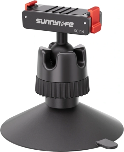 Sunnylife magnetinis tvirtinimo adapteris su 360° rutuliniu šarnyru, skirtas DJI Osmo 360 ir Osmo Action 5 Pro/4/3